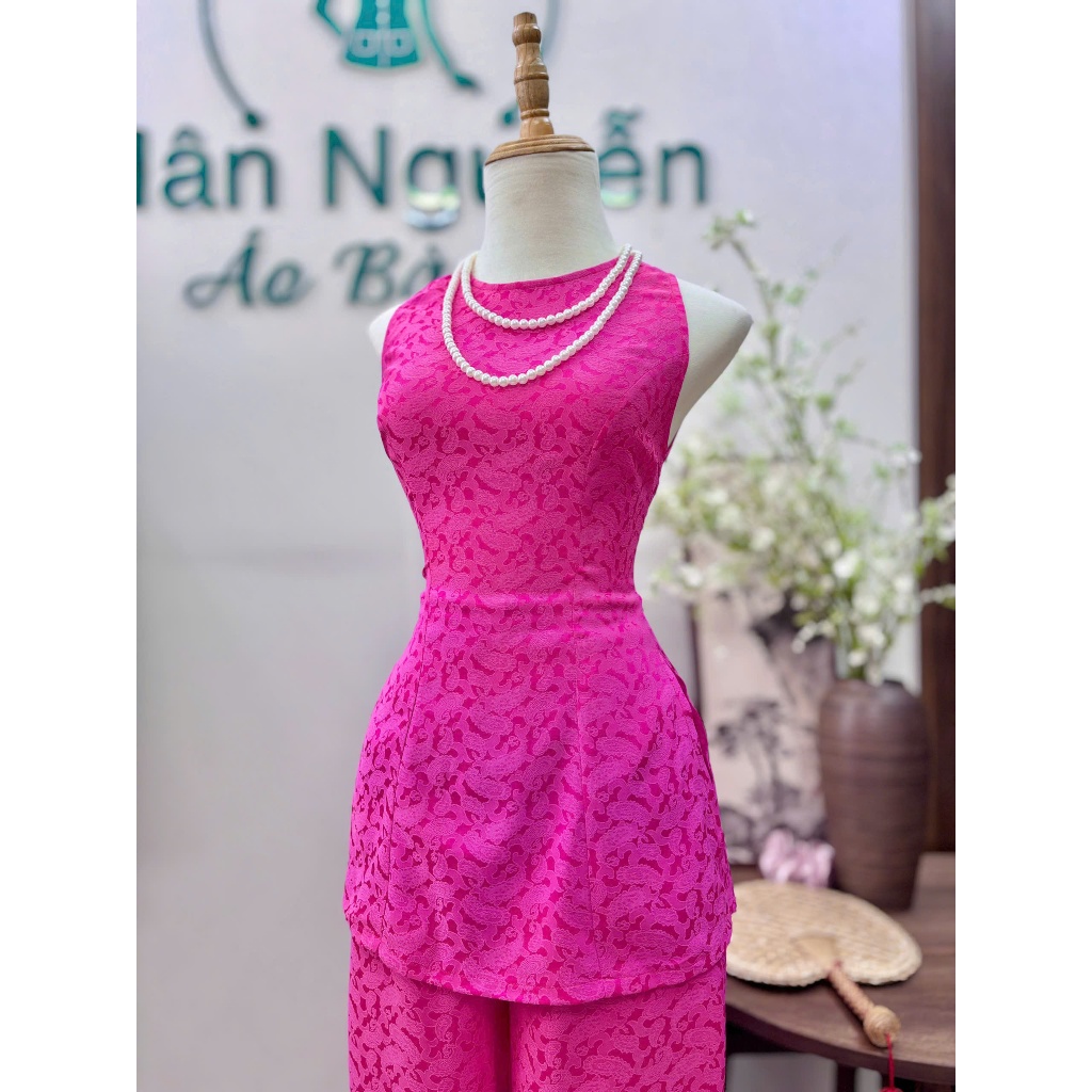 B.A204 - Set GấM MùA Hè HọA TiếT Ánh LôNg CôNg ( QuẦn LưNg ThUn CùNg ChẤt )