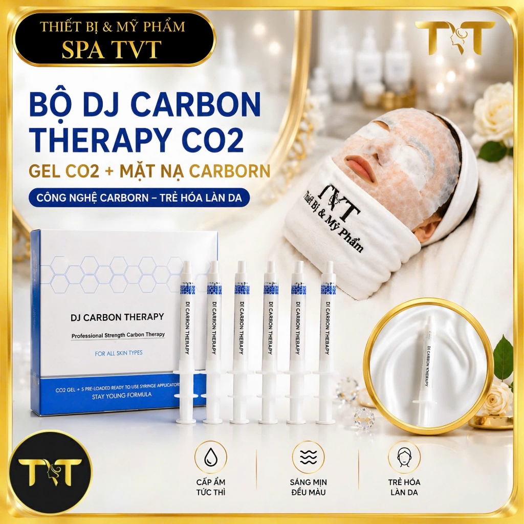 Mặt Nạ Thải Độc CO2 DJ Carbon Therapy, Hỗ Trợ Giảm Mụn, Làm Sạch Da, Dưỡng Ẩm, Se Khít Lỗ Chân Lông, Sáng Da