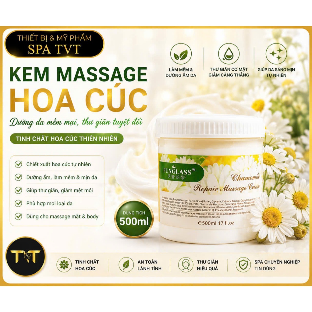 Bộ Hoa Cúc 4 Món Chăm Sóc Da Mặt, Làm Sạch Da, Dưỡng Ẩm, Hỗ Trợ Da Mềm Mịn Và Tươi Sáng