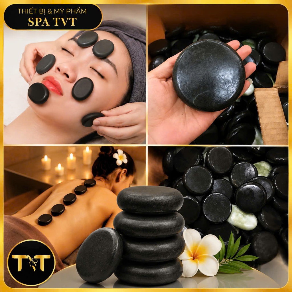 ĐÁ NÓNG MASSAGE ĐEN 8x8CM, ĐÁ NÓNG 3x4CM ĐÁ SPA, ĐÁ NÚI LỬA,ĐẢ THÔNG KINH LẠC