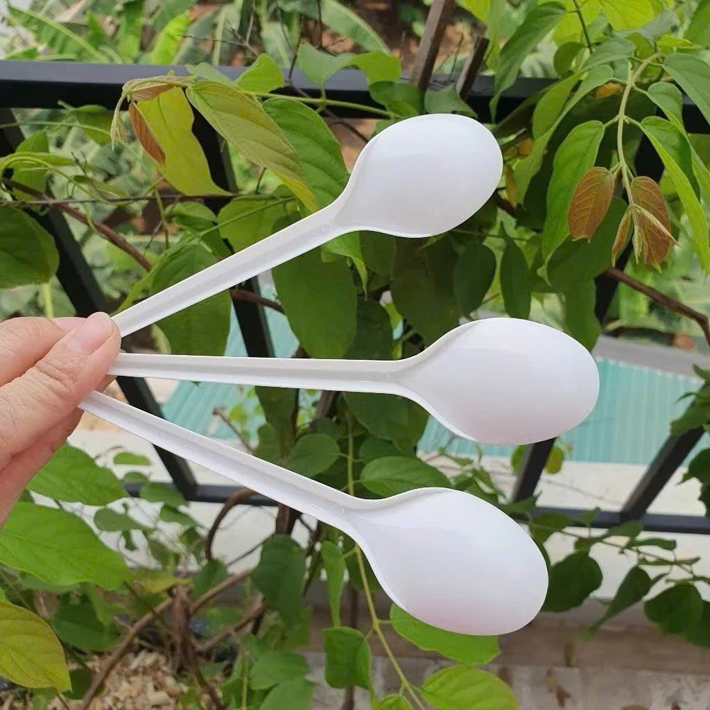 Túi 50/100 Thìa Nhựa/ Muỗng Nhựa Dùng 1 Lần - Thìa Dài 15- 20cm dùng cốc cao đủ màu