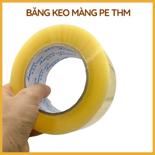 Băng Keo Trong 200 Yard 1.8Kg (6 Cuộn) Đủ Mét 55 Mic Băng Dính Đóng Hàng Dán Thùng Vàng Đục Độ Dính Cao Chắc Chắn THM
