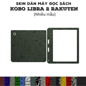 Skin dán máy đọc sách Kobo Libra 2 Rakuten (Nhiều mẫu) | Miếng dán Film 3m chống bám bẩn, bảo vệ Kobo Libra 2 Rakuten