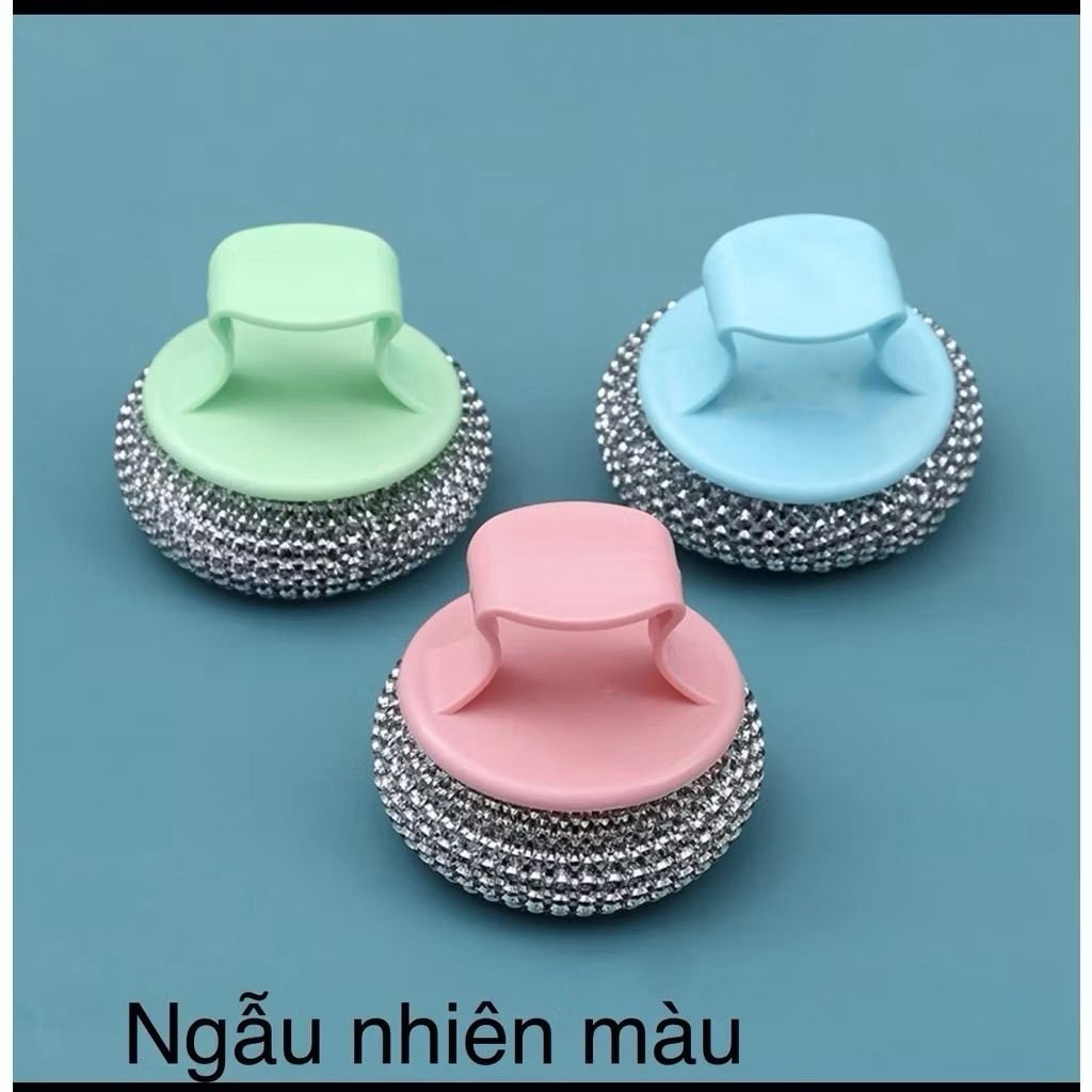 (Giảm giá 60%)Set 2 Dụng Cụ Cọ Xoong Nồi Cao Cấp Có Núm Tay Cầm Bằng Nhựa tiện dụng