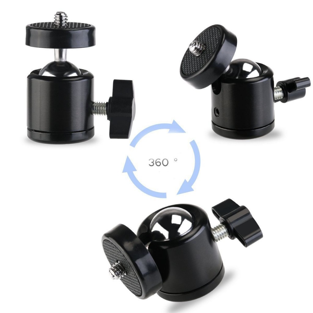 Kẹp Điện Thoại  củ xoay Bi Cầu Xoay 360 chân để bàn kẹp điện thoại trên Đèn Livestream gậy chụp ảnh