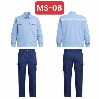 Các mẫu bộ 07. Cả bộ quần và áo bảo hộ lao động. Vải kaki coton cao cấp, mẫu mã đa dạng. Cho nam,nữ