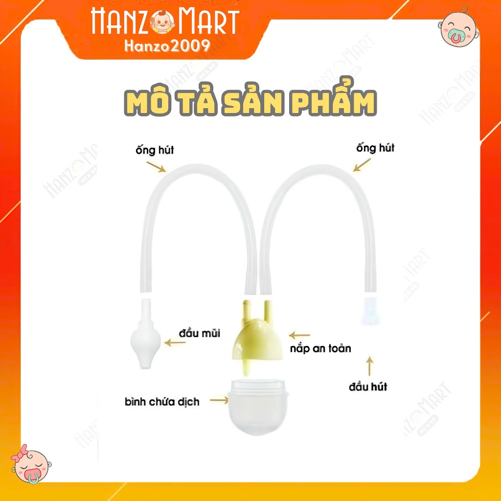 Hút mũi kichilachi Nhật - vỉ 1 chiếc kèm cọ rửa ống hút - hanzo2009