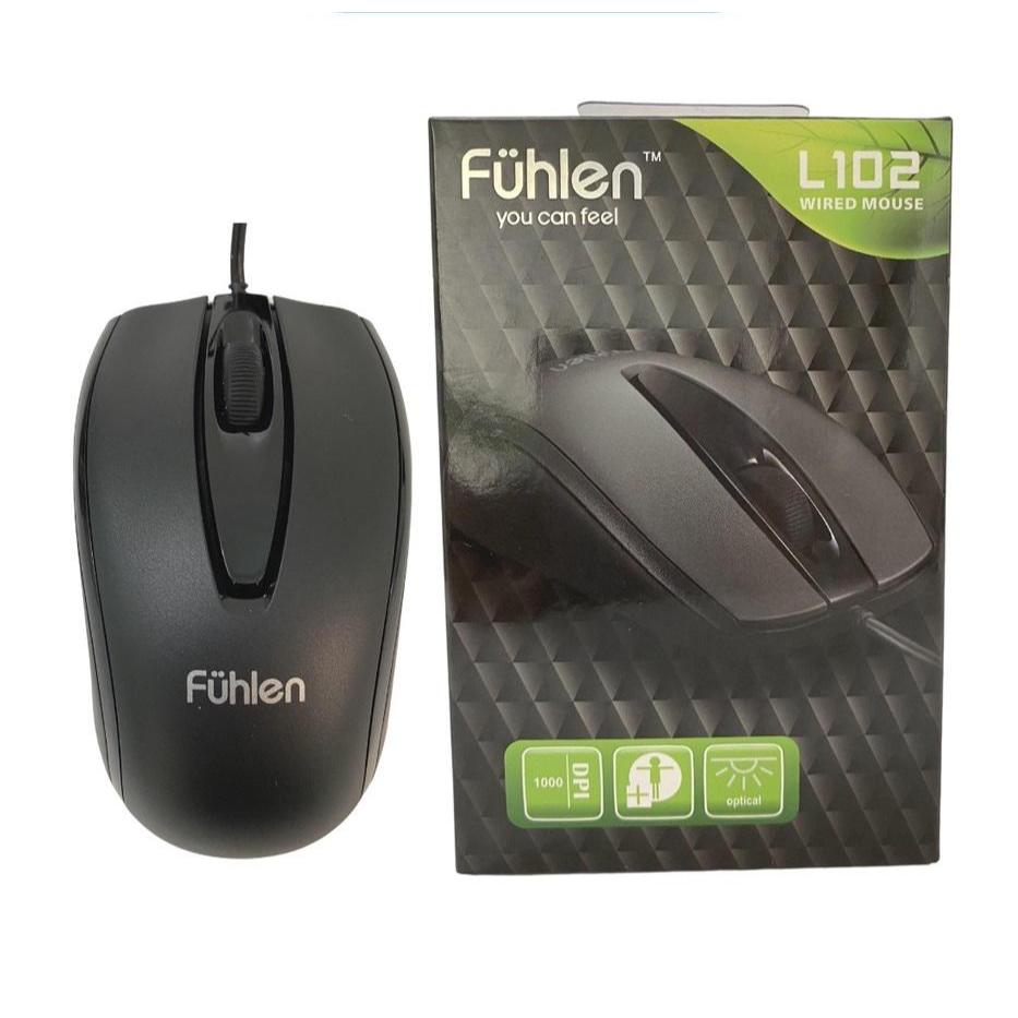Chuột máy tính văn phòng có dây Fühlen L102 bảo hành 24 tháng 1 đổi 1 ( tặng lót chuột )- Shopgiare1234
