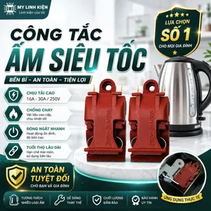 Công tắc ấm siêu tốc 16A 30A 250V màu đỏ chịu nhiệt độ cao chính hãng