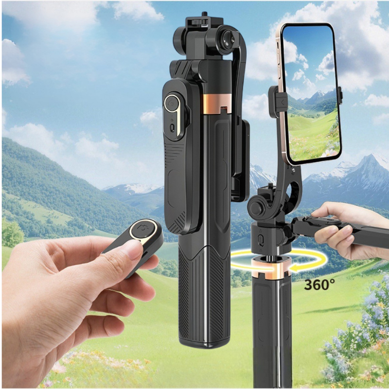 JC30 AI Gậy Chụp Ảnh 4 Chân 1M8 Tự Động Theo Người Xoay 360° Gimbal Chống Rung Tripod Livestream Bluetooth