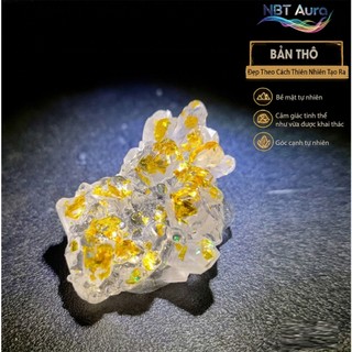 Tinh Thể Vàng Gold Ánh Kim - Golden Vein Luxury Crystal