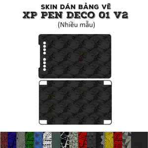 Skin dán Bảng vẽ XP Pen Deco 01 v2 (Nhiều mẫu) | Miếng dán Film 3m chống bám bẩn XP Pen Deco 01 v2