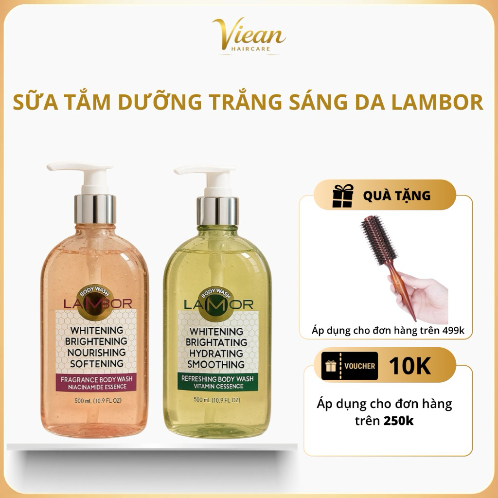 Sữa Tắm Trắng Da Lambor 500ml – Dưỡng Sáng, Mềm Mịn, Hương Thơm Tự Nhiên