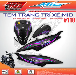 TEM XE MIO SPORT #118 (CHẤT LIỆU CAO CẤP - SIÊU NÉT - SIÊU ĐẸP - SIÊU CUTE)