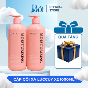 Dầu Gội Xả LUCCUY 1000ml x 2 Combo Gội Xả Chăm Sóc Tóc Hương Thơm Dịu Nhẹ Hỗ Trợ Làm Sạch Tóc Da Đầu