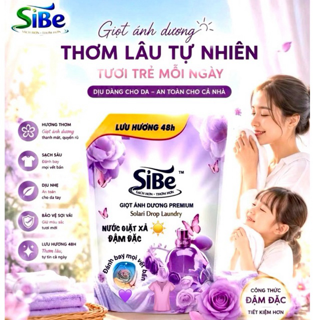 Nước Giặt SiBE 6in1 👕 sạch hơn • thơm hơn 👖