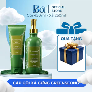 Dầu Gội Xả Thảo Dược Greensong Gừng Hà Thủ Ô 250ml 450ml Combo Gội Xả Chăm Sóc Tóc Hương Thảo Dược
