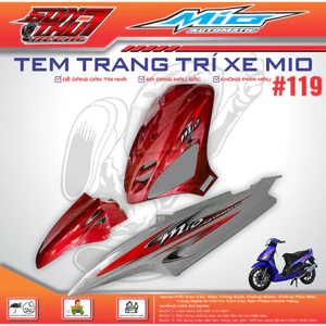 TEM XE MIO SPORT #119 (CHẤT LIỆU CAO CẤP - SIÊU NÉT - SIÊU ĐẸP - SIÊU CUTE)