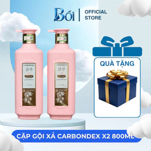 Dầu Gội Xả CARBONDEX 800ml Combo Gội Xả Chăm Sóc Tóc Hương Nước Hoa Dịu Nhẹ Làm Sạch Tóc Và Da Đầu