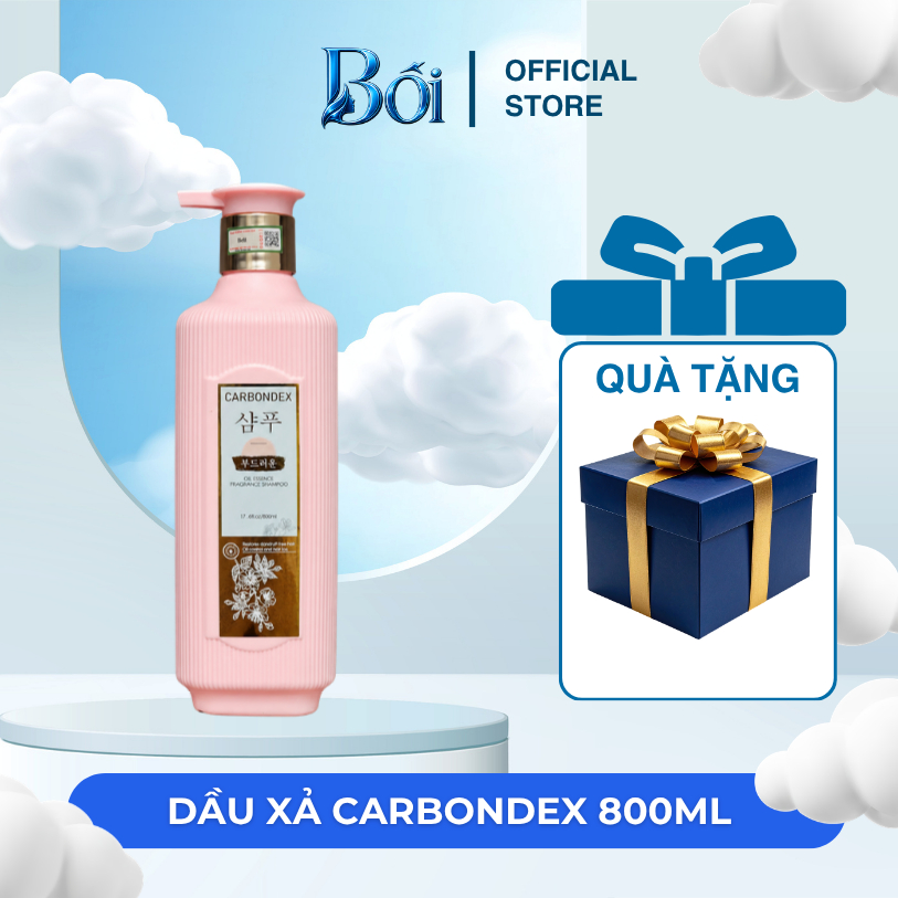 Dầu Gội Xả CARBONDEX 800ml Combo Gội Xả Chăm Sóc Tóc Hương Nước Hoa Dịu Nhẹ Làm Sạch Tóc Và Da Đầu