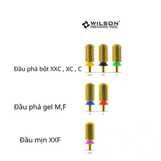 Đầu mài titan cao cấp - đầu mài WISON chính hãng siêu êm không nóng móng , không gỉ , chống mài mòn , độ bền cao