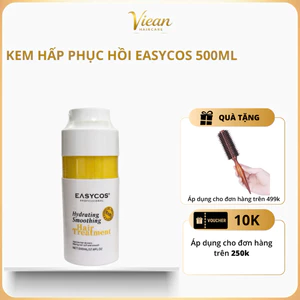 Kem Ủ Tóc EASYCOS Keratin Thủy Phân 500ml - Phục Hồi Hư Tổn, Ngăn Gãy Rụng, Chuẩn Salon