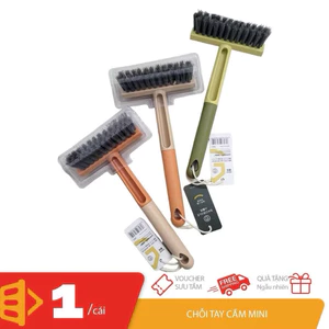 Giảm giá 50% Bàn Chải Kèm Đầu Gạt Nước 2845 Vilahome, Cán Nhựa Lông Cứng Cọ Vệ Sinh, Gạt Kính