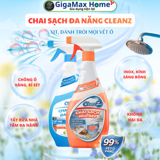 Chai Xịt Tẩy Rửa Đa Năng CleanZ 450ml – Đánh Bay Dầu Mỡ Bếp & Cặn Canxi Nhà Tắm Trong 5 Phút | GigaMax Home