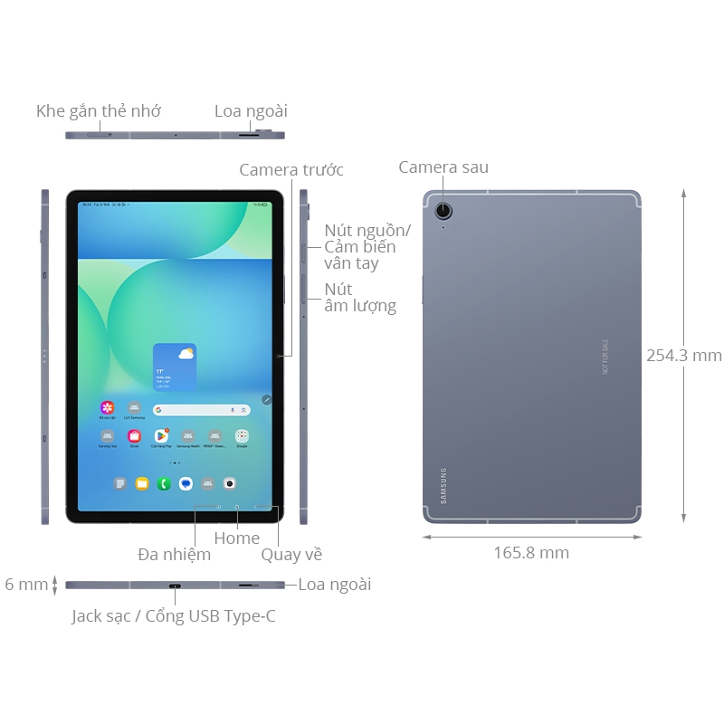 Máy Tính Bảng Samsung Galaxy Tab S10 FE Wifi 8GBI128GB| S10 FE 5G 8GB/128GB - Tặng sạc Wekome WP-U55 20W Chính hãng. | BigBuy360 - bigbuy360.vn