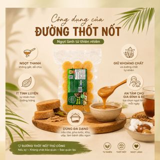 04 gói  Đường Thốt Nốt Viên Mountains An Giang 500g Chính Hãng