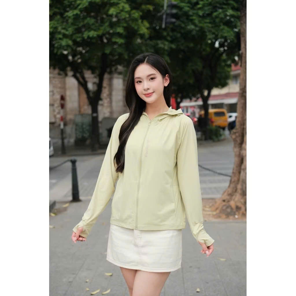 [Peinn] Áo Khoác Chống Nắng Nữ  UPF50+ Đổi Màu Logo Chất Lụa Băng Mát Dáng Xuông Che Nắng Tối Ưu Có Túi Tiện Lợi ACN07