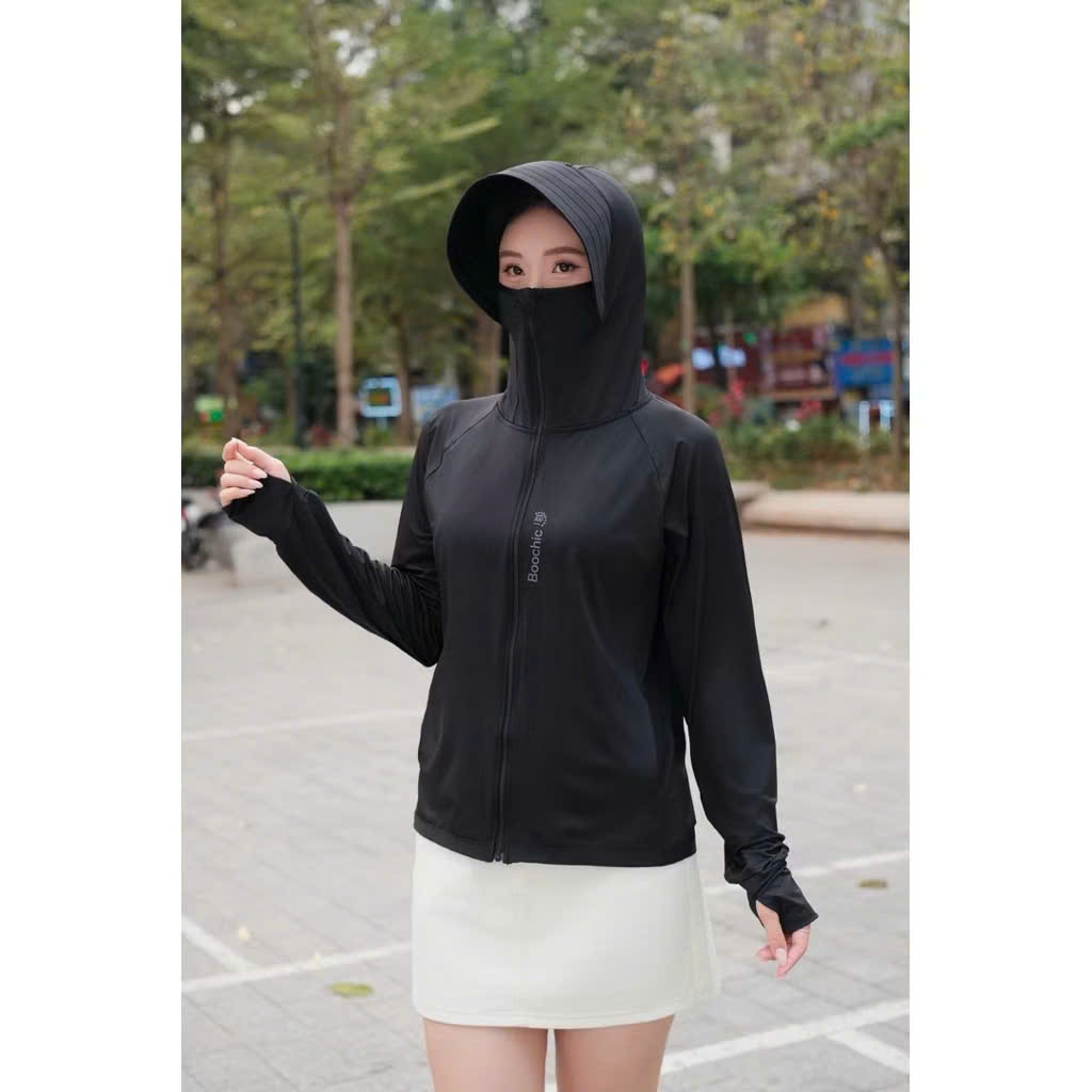[Peinn] Áo Khoác Chống Nắng Nữ  UPF50+ Đổi Màu Logo Chất Lụa Băng Mát Dáng Xuông Che Nắng Tối Ưu Có Túi Tiện Lợi ACN07