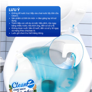Chai Nước Tẩy Bồn Cầu & Nhà Tắm CleanZ 570g – Đậm Đặc Khử Mùi, Sạch Khuẩn Gấp 10 Lần | GigaMax Home