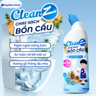 Chai Nước Tẩy Bồn Cầu & Nhà Tắm CleanZ 570g – Đậm Đặc Khử Mùi, Sạch Khuẩn Gấp 10 Lần | GigaMax Home