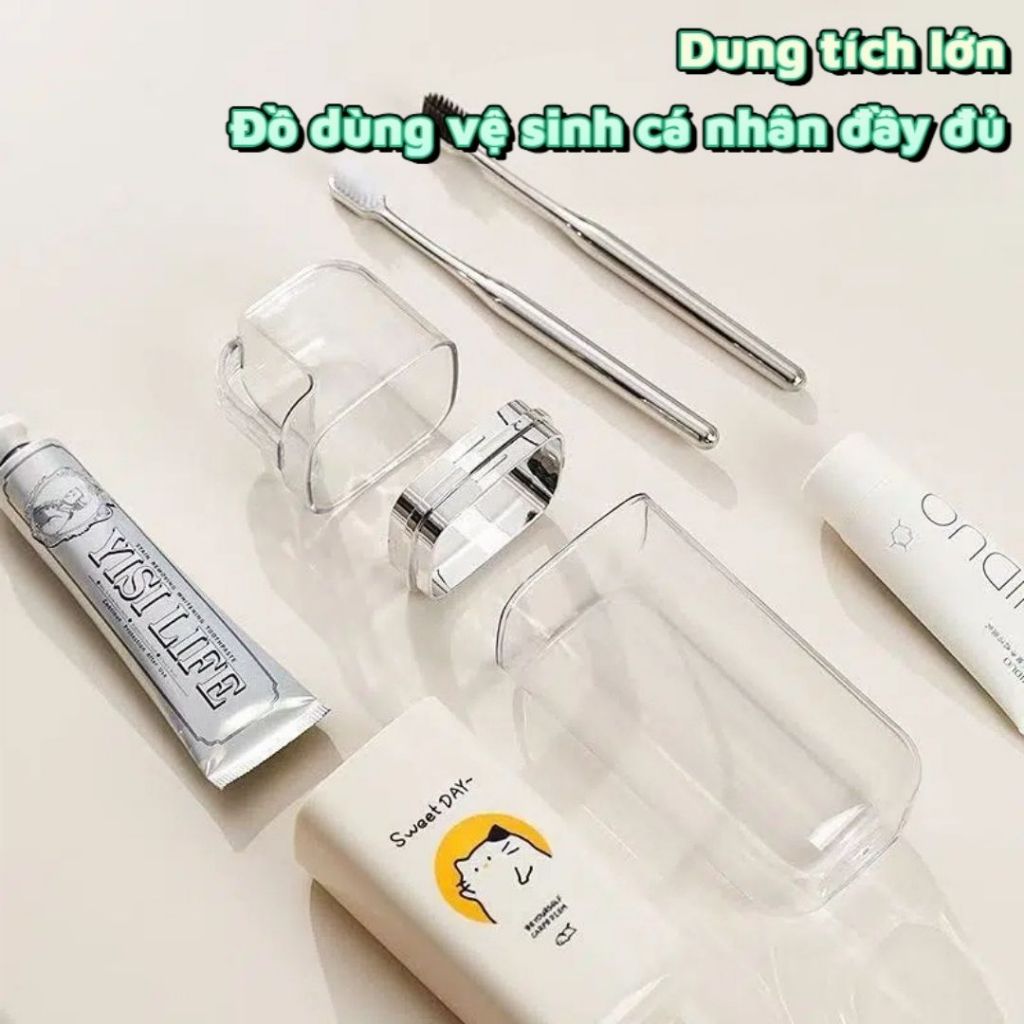 Hộp Đựng Bàn Chải Và Kem Đánh Răng Du Lịch  ALOHOME – Cốc Đựng Đa Năng Tiện Lợi