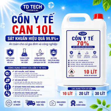 [CAN 10L] Cồn Y tế Sát khuẩn Can 10L 70 độ,