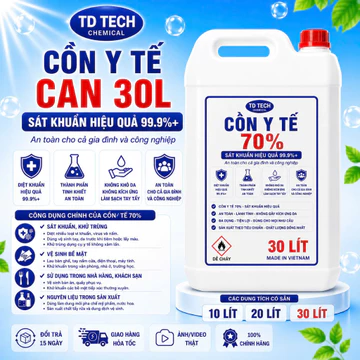 [CAN 30L] Cồn Y tế Sát khuẩn Can 30L 70 độ,