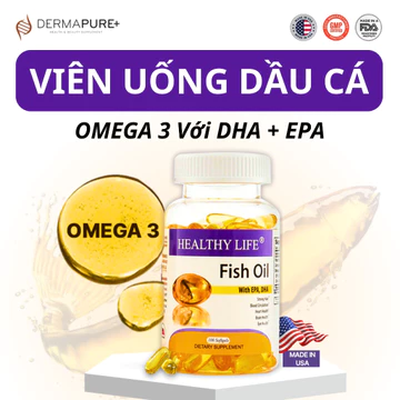 Viên uống Dầu cá Omega 3 - Viên uống Omega 3 cao cấp - Fish Oil bổ Sung Omega 3 DHA EPA - Chính hãng USA