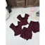 Set áo viền ren nơ ngực đùi bi