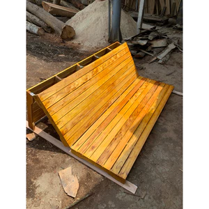 Giường Ngủ Pallet gập 3 Liền Tấm Gỗ Quế Chống Mối Mọt, Giường Gấp Gọn, Cao 9,5 cm
