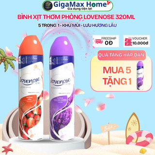 Bình Xịt Thơm Phòng Lovenose 320ml – Công Nghệ Nhật Bản Khử Mùi & Thanh Lọc Không Khí Siêu Tốc | GigaMax Home