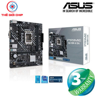 Mainboard Asus Prime  H610M-K D4 mATX / LGA 1700 / DDR4 |  Bảo Hành 36 tháng bởi nhà cung cấp