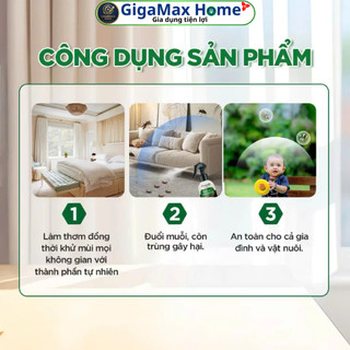 Bình Xịt Thơm Phòng Đuổi Muỗi Lovenose 350ml – Chiết Xuất Tự Nhiên, Khử Mùi & Đuổi Côn Trùng An Toàn | GigaMax Home