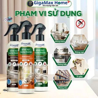 Bình Xịt Thơm Phòng Đuổi Muỗi Lovenose 350ml – Chiết Xuất Tự Nhiên, Khử Mùi & Đuổi Côn Trùng An Toàn | GigaMax Home