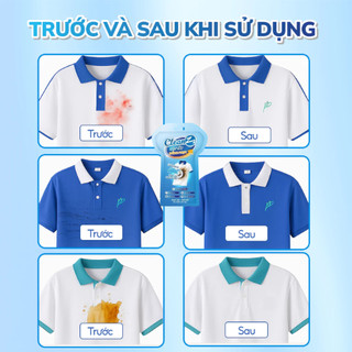 Bột Tẩy Trắng Đồng Phục CleanZ 100g – Đánh Bay Ố Vàng, Vết Dầu Mỡ & Bùn Đất Siêu Tốc | GigaMax Home