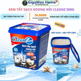 Kem Tẩy Xoong Nồi Đa Năng CleanZ 500g – Đánh Bay Gỉ Sét, Vết Cháy Khét & Dầu Mỡ Cực Đậm Đặc | GigaMax Home