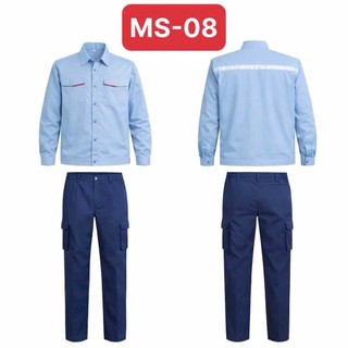 Các mẫu bộ 06. Cả bộ quần và áo bảo hộ lao động. Vải kaki coton cao cấp, mẫu mã đa dạng. Cho nam,nữ