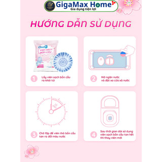 Set 8 Viên Thả Bồn Cầu Sinh Học CleanZ – Bí Quyết Toilet Sạch Bóng, Ngát Hương Thơm Suốt 160 Ngày | GigaMax Home