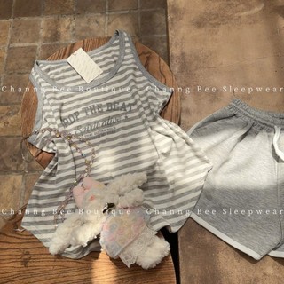 PHẠM THÙY SHOP: SET ÁO BA LỖ KẺ SỌC MIX QUẦN ĐÙI