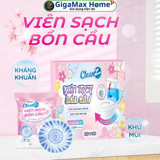 Combo Hộp 20 Viên Thả Bồn Cầu CleanZ 50g – Làm Sạch, Diệt Khuẩn Sinh Học, Khử Mùi Toilet Siêu Tiết Kiệm | GigaMax Home